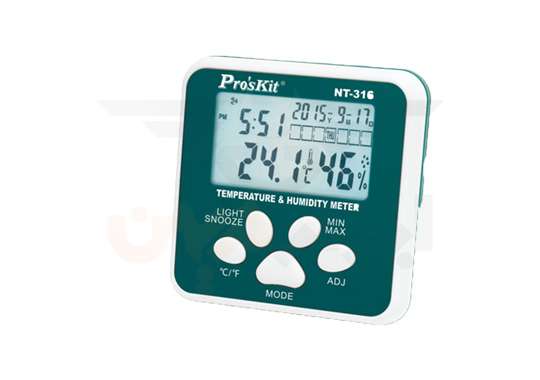 دماسنج و رطوبت سنج مینی پروسکیت مدل proskit nt-316 دماسنج و رطوبت سنج مینی پروسکیت مدل proskit nt-316