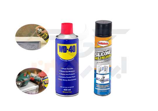 تفاوت اسپری جدا کننده قالب سیلیکونی با اسپری wd40