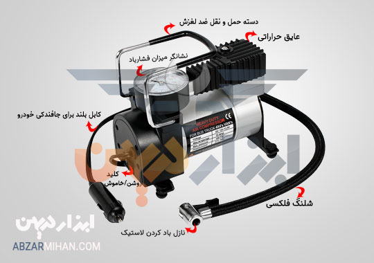 راهنمای خرید کمپرسور پمپ باد فندکی ماشین