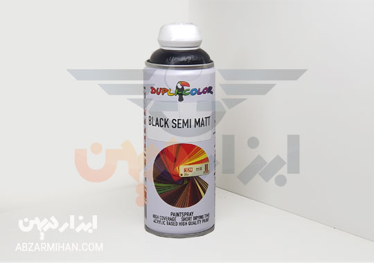 اسپری رنگ مشکی نیمه مات دوپلی کالر بهترین اسپری رنگ برای نیمه مات کردن سطح مشکی