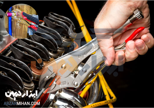 انبر قفلی ابزاریست برای باز کردن پیچ هایی که آچارخورشان سخت است