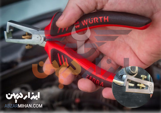 سیم لخت کن دستی یک سیم لخت کن ساده محسوب می شود که از سه قسمت فک ، دسته و پیچ تنظیم ساخته شده