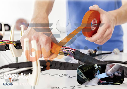 چسب پارچه ای نسوز مناسب برای سیم کشی و عایق کاری خودروها
