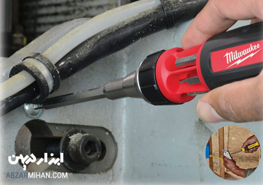کاربرد پیچ گوشتی برای باز و بسته کردن پیچ ها و جلوگیری از شل شن آن