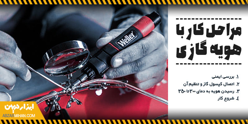 نحوه استفاده هویه گازی