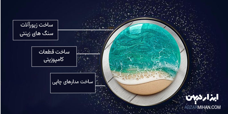 کاربرد رزین در کارهای هنری ساخت جواهرات تا صنعت ساختمان سازی